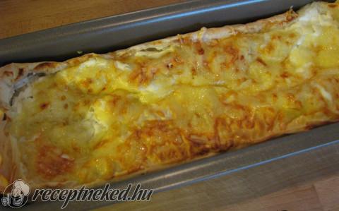 Csirkés gombás rétes „lasagne”