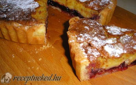 Vörösáfonyás frangipane