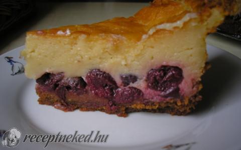 Meggyes sajttorta