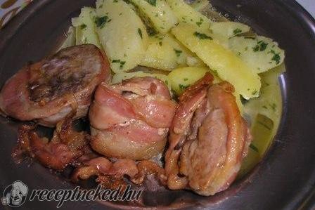 Baconben sült szűzpecsenye