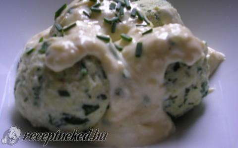 Spenótos ricotta gombóc