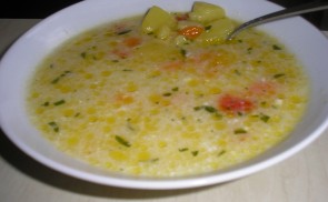 Tárkonyos burgonyaleves