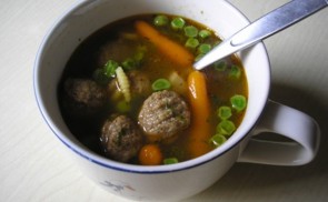 Borsóleves húsgombóccal