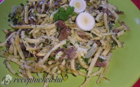 Gombás linguine citromos kakukkfűves gombával