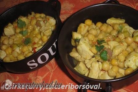 Csirkecurry csicseriborsóval