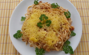 Tejszínes rakott bolognai