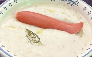 Tökfőzelék, kovászos uborkalével