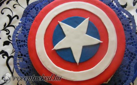 Amerika kapitány torta