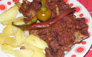 Birkapörkölt bográcsban
