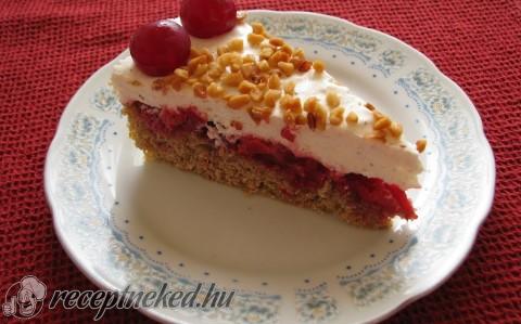 Mascarponés meggytorta