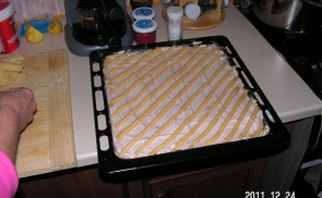 Rácsos lekváros süti