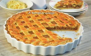Rácsos almás pite