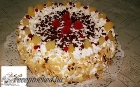 Ananászkrémes torta