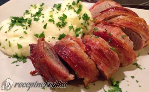 Baconben sült sertésszűz
