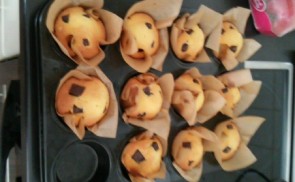 Csokikockás muffin