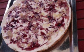 Áfonyás hamis sajttorta