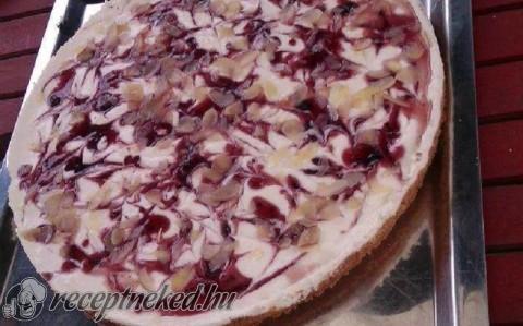 Áfonyás hamis sajttorta