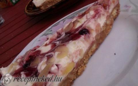 Áfonyás hamis sajttorta