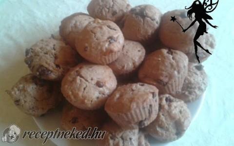 Csupa csokis kókuszos muffin
