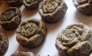 Fekete rózsa muffin