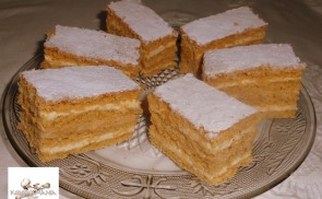 Dupla karamellás-tejszínes szelet