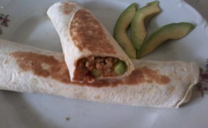 Bolognai avokádós taco