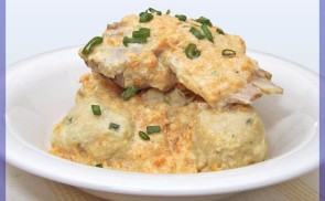 Vadas szelet zsemlegombóccal