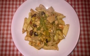 Zöldséges csirkeragu