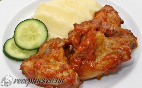 Ragacsos csirkeszárnyak