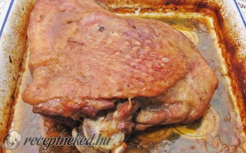 Fokhagymás pulykacomb pecsenye