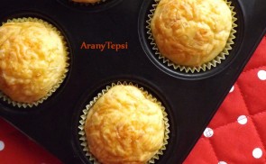 Egyszerű sajtos muffin