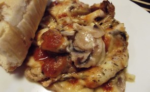 Sajttal grillezett gomba