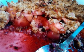 Erdei gyümölcsös diétás crumble (morzsasüti)
