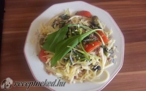 Medvehagymás-baconös makaróni parmezánnal