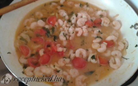 Garnélás spagetti