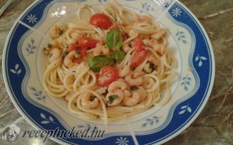 Garnélás spagetti