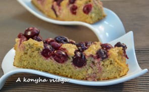 Köleses meggyes kocka