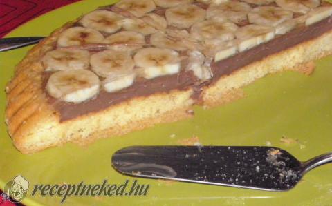 Banántorta csokikrémmel