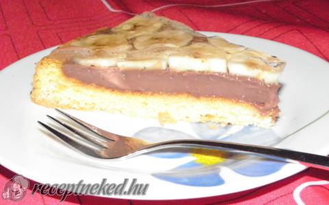 Banántorta csokikrémmel