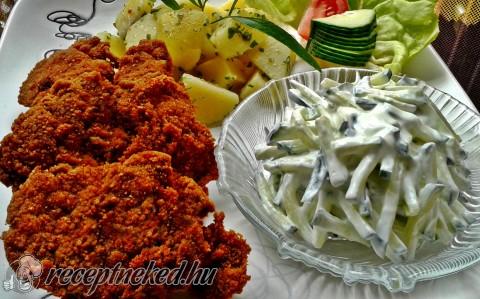 Fokhagymás, chilis tejben pácolt rántott csirkemáj