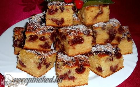 Joghurtos meggyes pite
