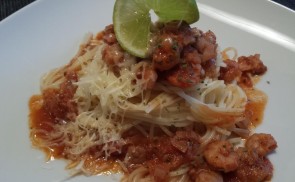 Garnélarákos spagetti