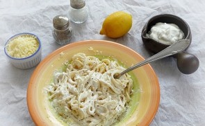 Citromos-mascarponés spagetti