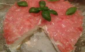 Ricottás dinnyetorta