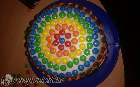 Gluténmentes szivárvány torta