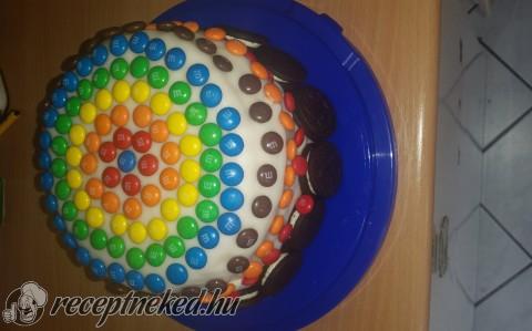 Gluténmentes szivárvány torta