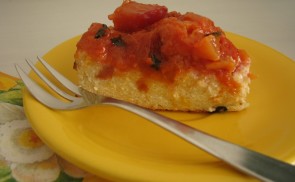 Mentás-nektarinos ricotta torta