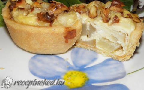 Kecskesajtos felfújt linzer kosárkában