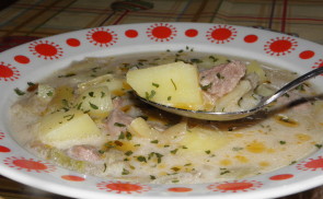 Palócleves pulykacombból