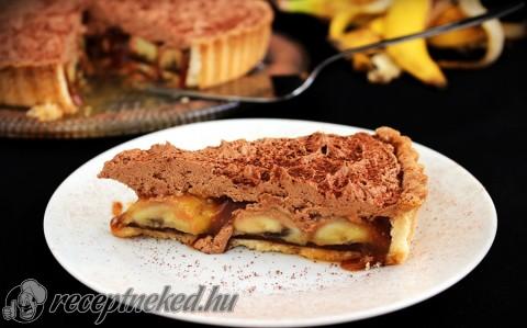 Csokoládés-banános pitetorta karamellel